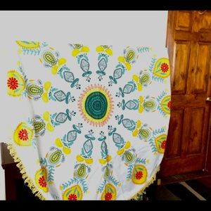 Gypsy  Boho Beach Round Tapestry or for beach